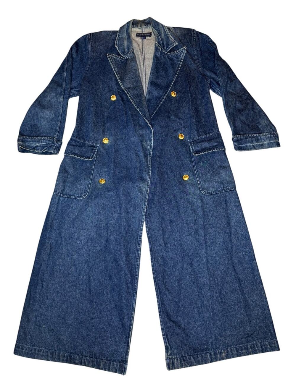 Vintage Polo Ralph Lauren Denim Trench Coat